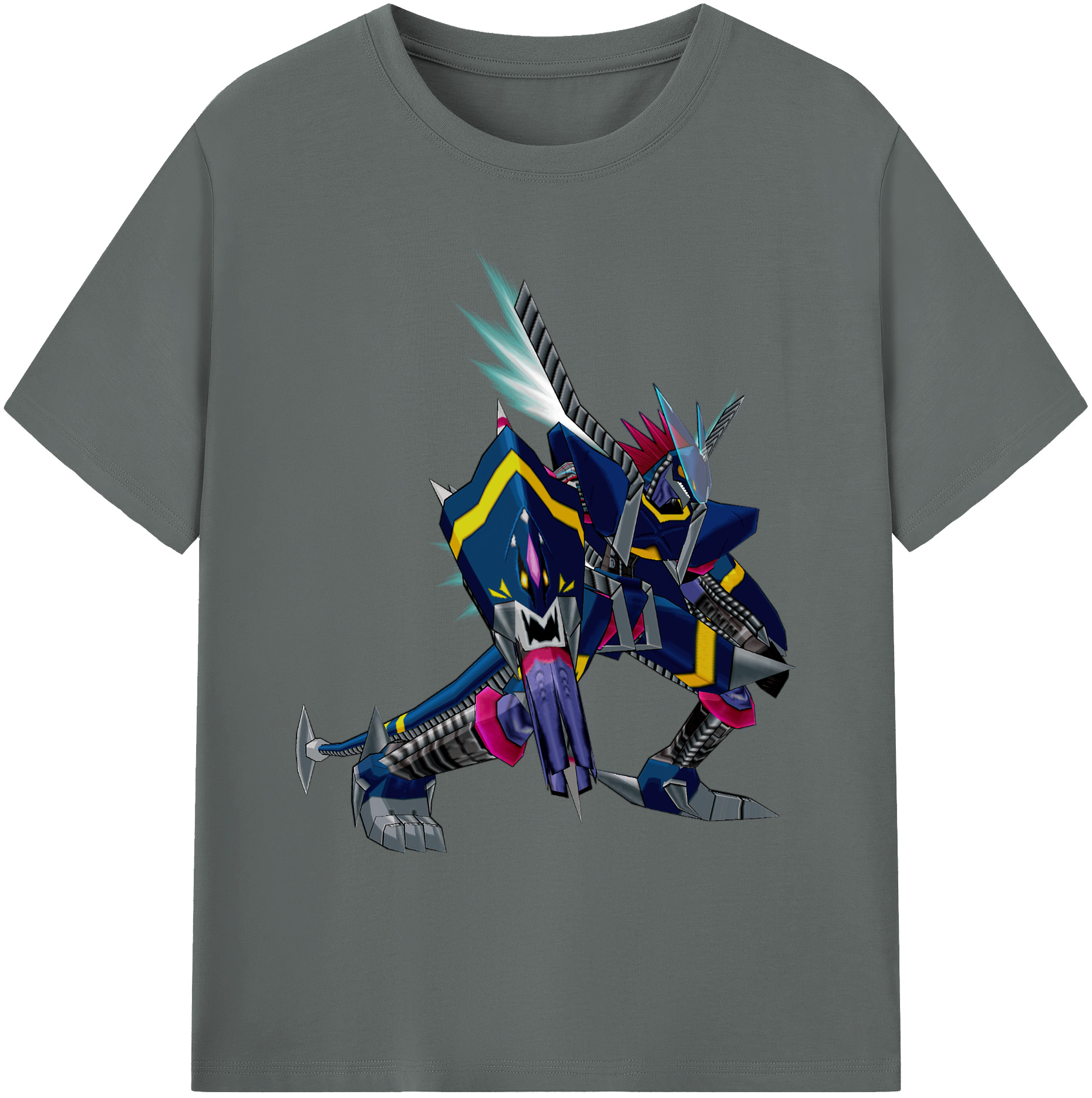 （画像用） Digimon デジタルモンスター/デジモン 綿100％ メンズ半袖Tシャツ｜肌触りやわらか＆通気性